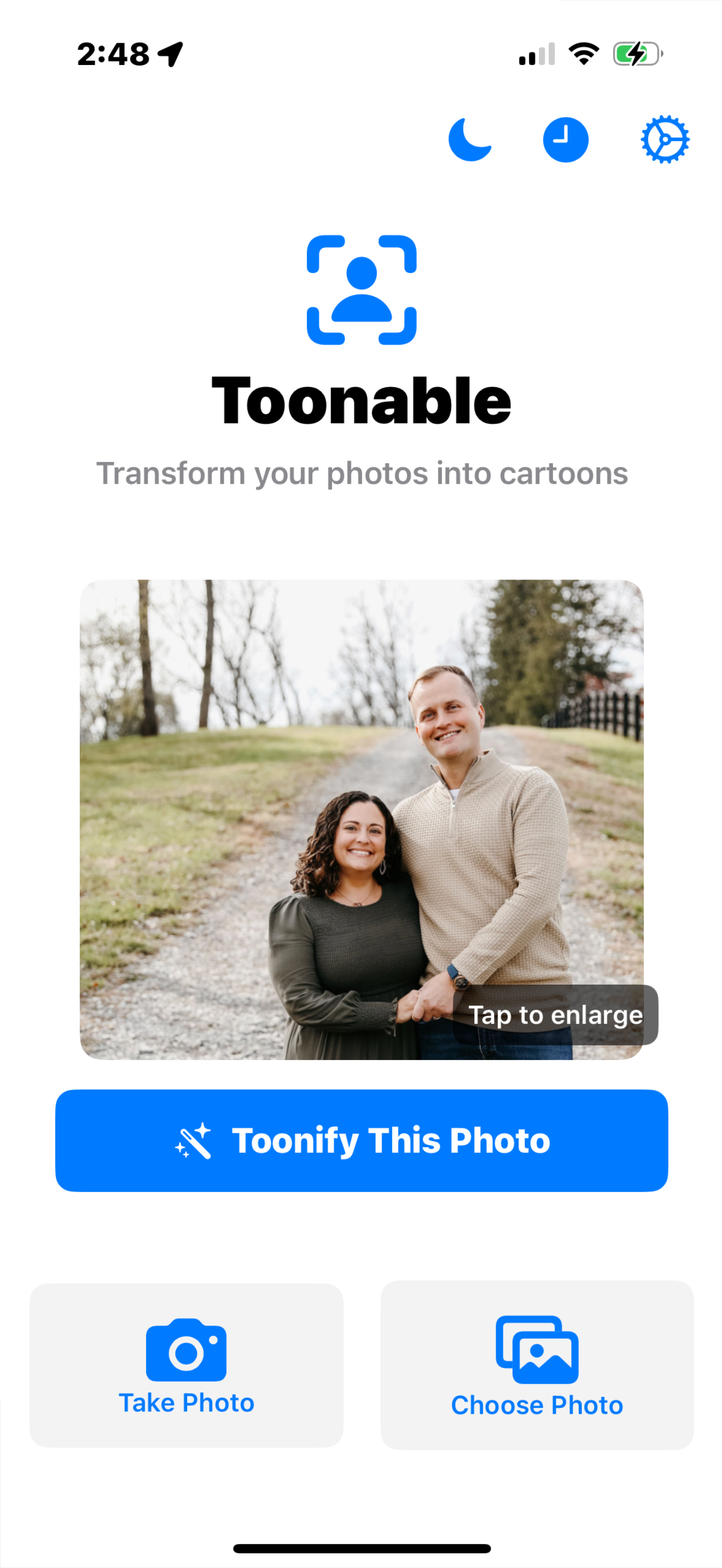 Toonable App Example